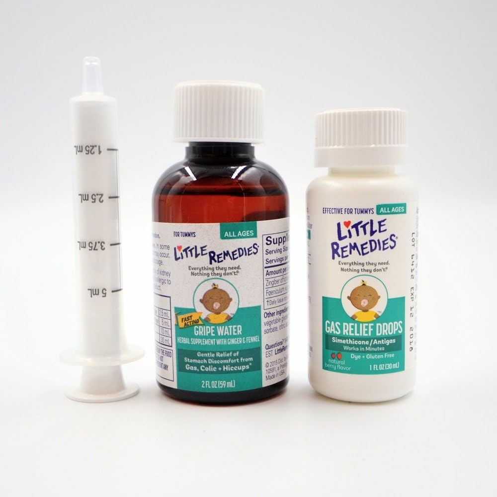 Best Seller: Little Remedies Herbal Supplement with Ginger & Fennel, Soothes Tummy Discomfort from Gas & Hiccups - Gluten & Alcohol-Free, 4 oz