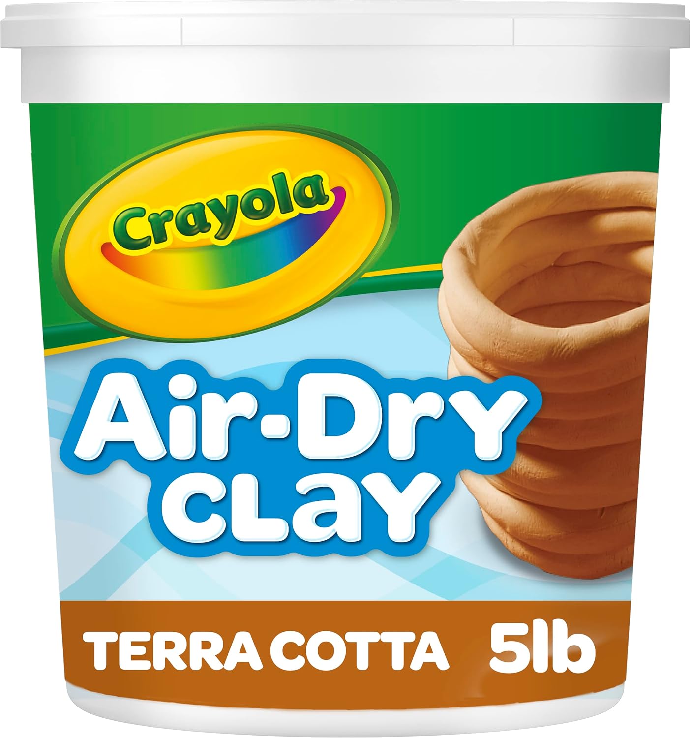 Crayola Air Dry Clay for Kids - White, Modeling Clay for Kids, Arts & Crafts, School Supplies, Teacher Classroom Must Have, 25lb