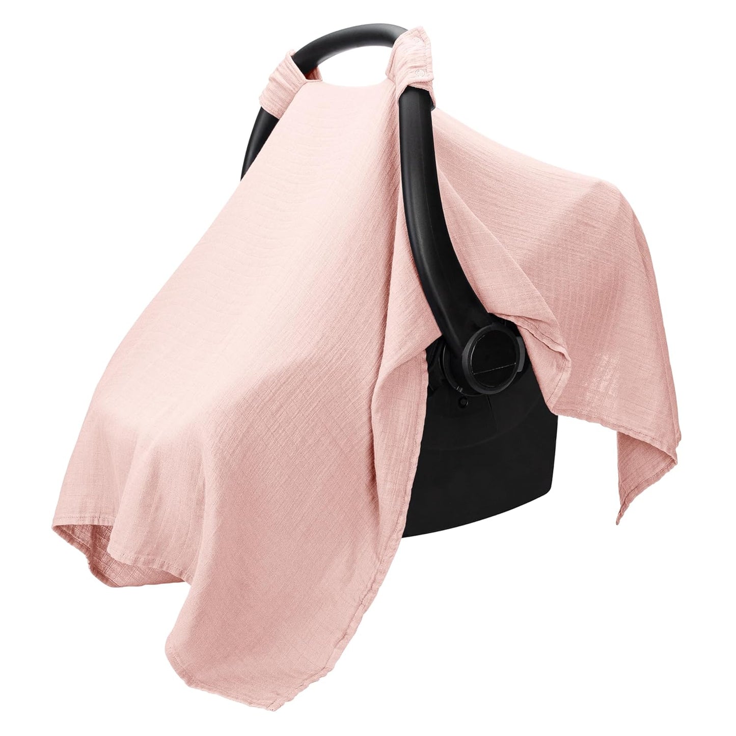 Best-Selling Premium Baby Car Seat Cover - Soft, Breathable Bamboo Rayon-Cotton Blend, Lightweight Canopy for Sun Protection & Insect Shield, Comfy Cubs