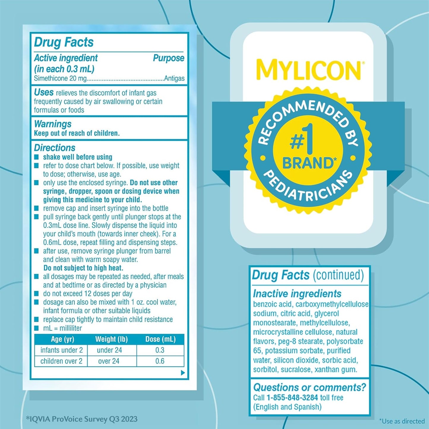 Mylicon Baby Drops for Gas Relief, Original Formula, No Specific Model, 1 fl oz (29.6 mL) Bottle.