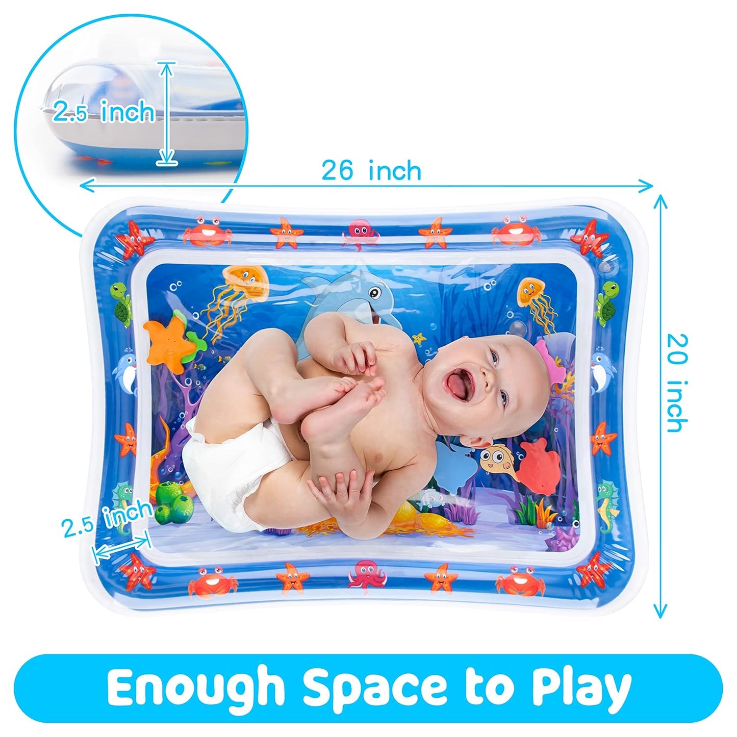 Premium Infant Water Mat: Promotes Development in Babies (3-12 Mos.), Top Gift Choice