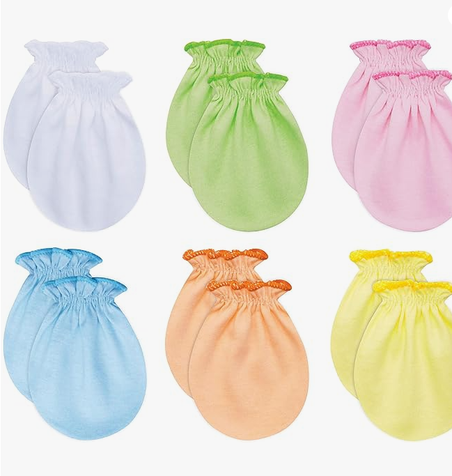 Premium Cotton Scratch-Resistant Hats for Newborns - RATIVE Brand, 0-6 Months