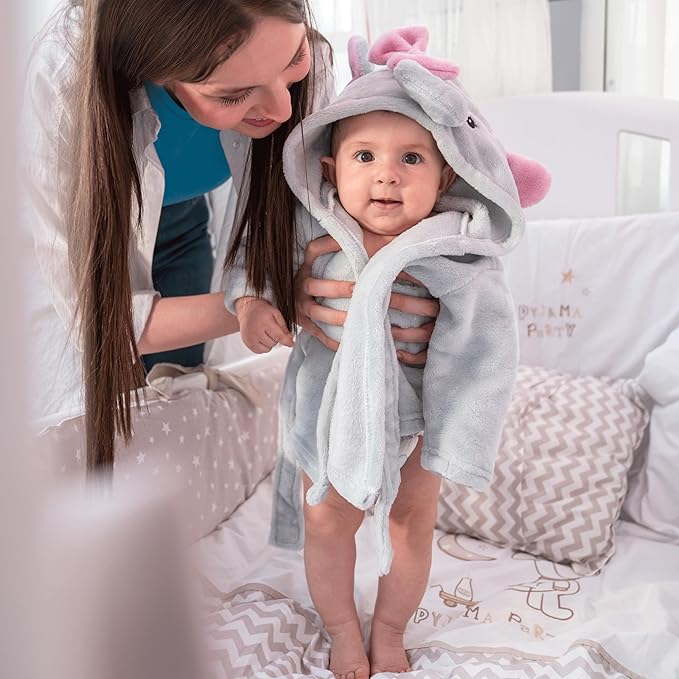 Best Plush Animal Hooded Baby Bathrobe - Hudson Baby Unisex