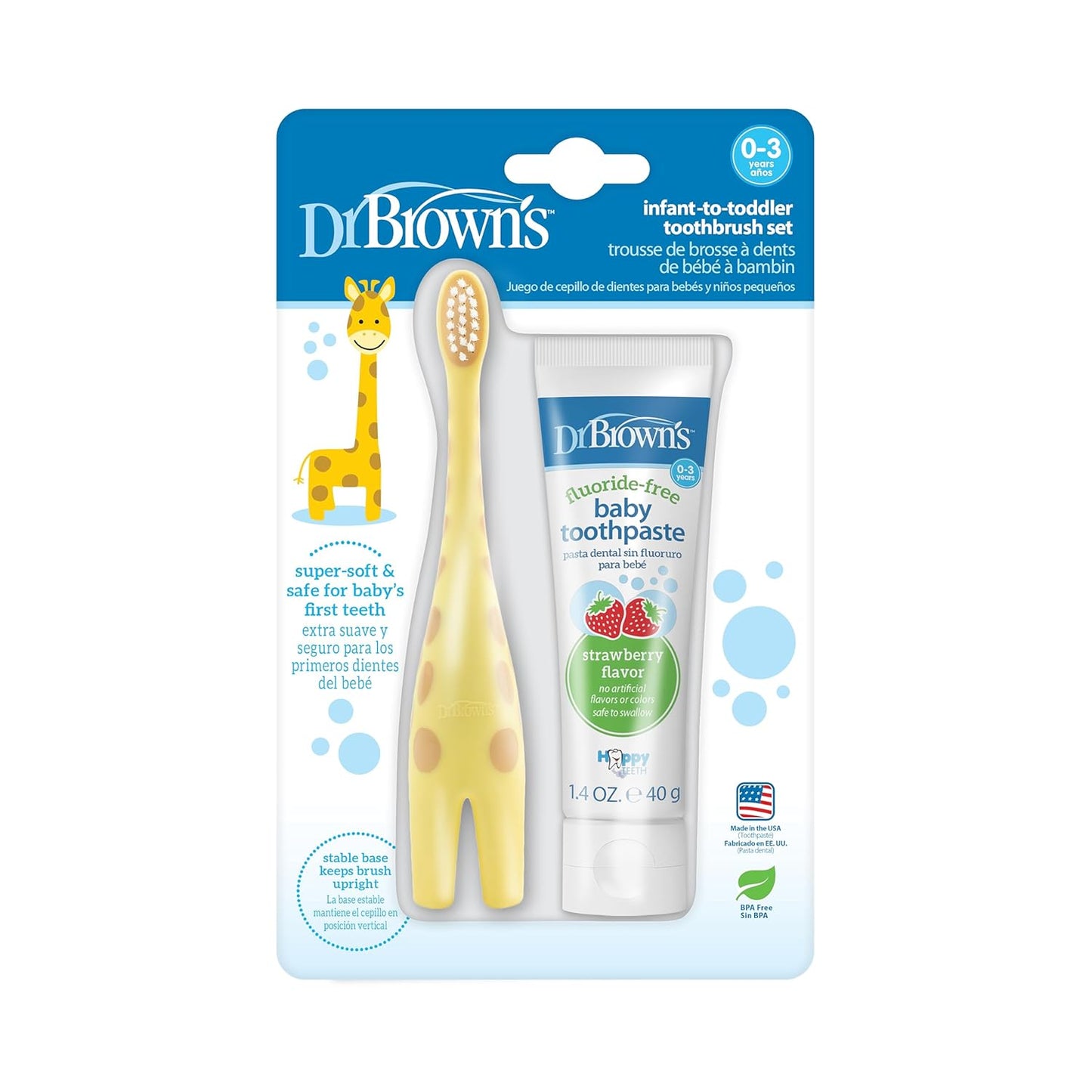 Dr. Brown's Infant-to-Toddler Toothbrush, Giraffe