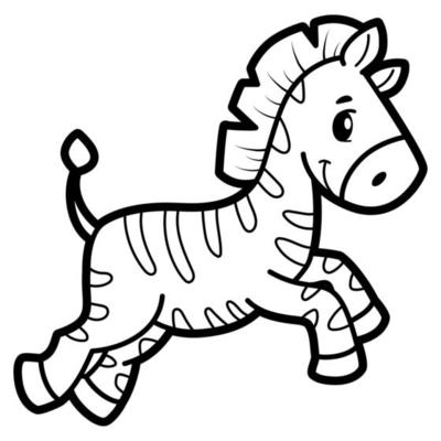 Zebra Coloring Page