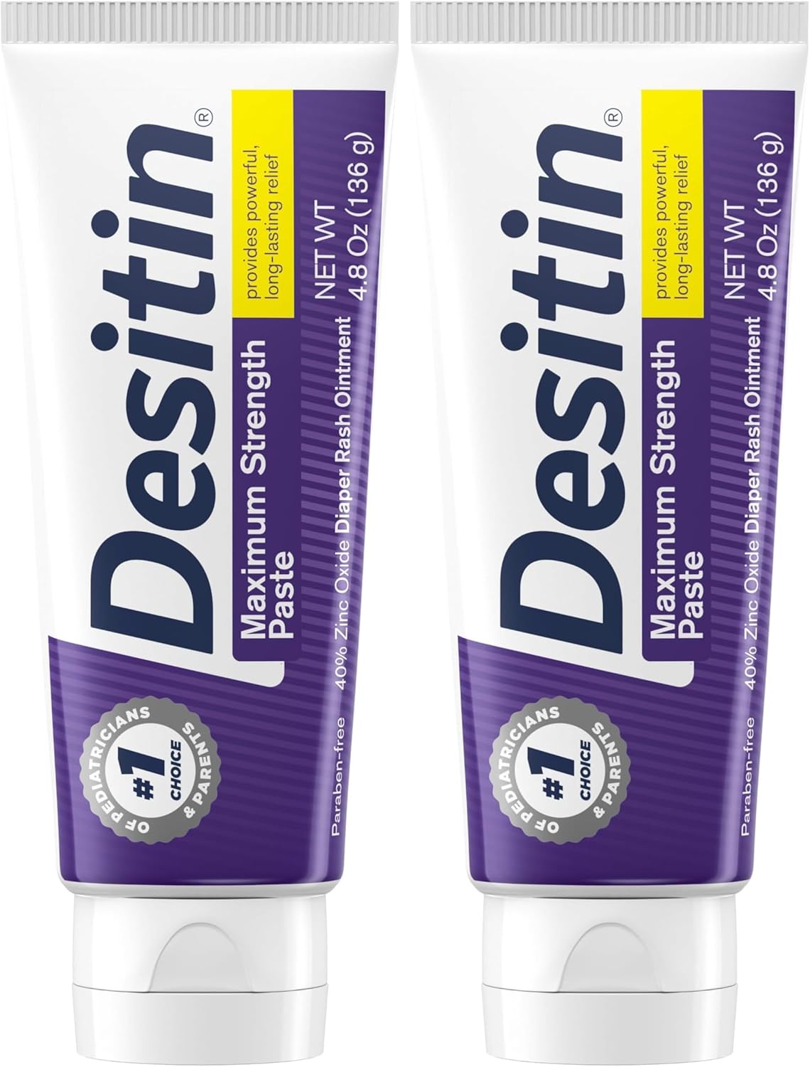 Max Strength Desitin Diaper Rash Cream, Purple, 1 oz (J&J048975) - Trusted Relief for Sensitive Skin