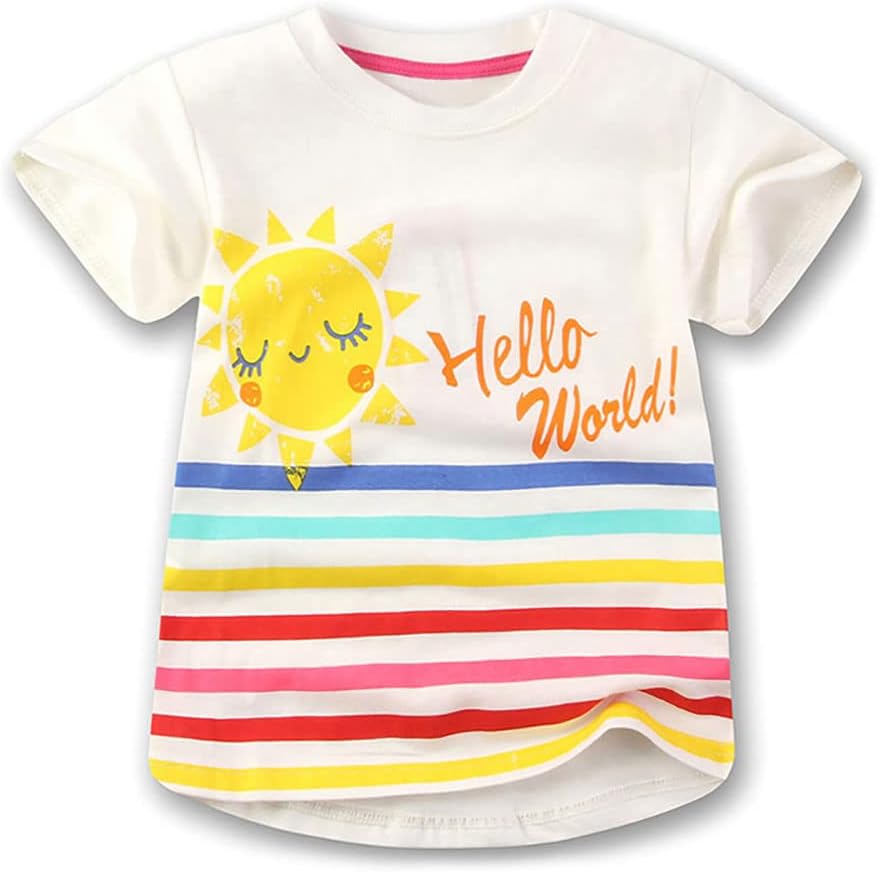 Graphic Short-Sleeve Tees for Girls & Boys: Round-Neck Shirts, Kids' Apparel, Multipacks
