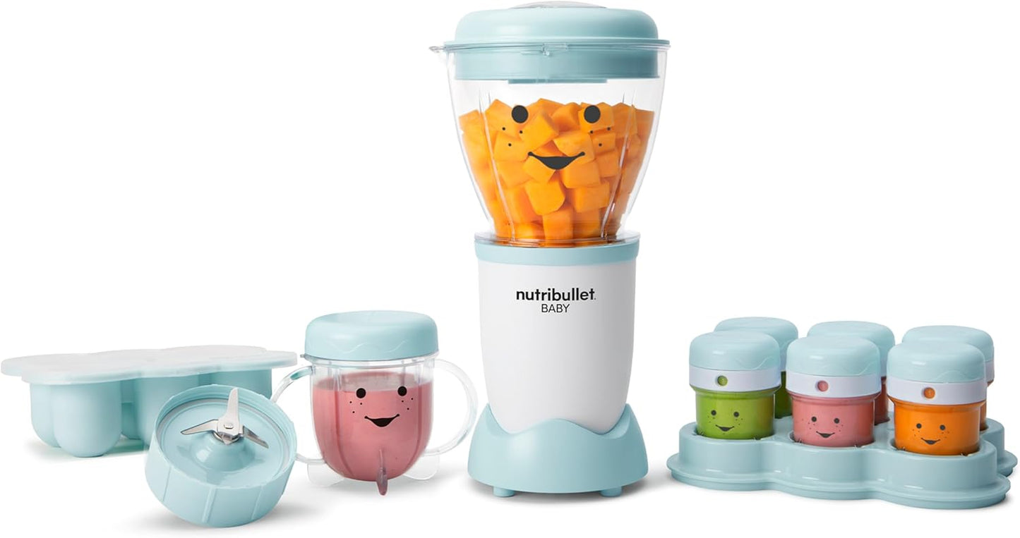 Premium NutriBullet Baby Food Maker System, 32 oz, Blue: Easy & Quick Nutrition