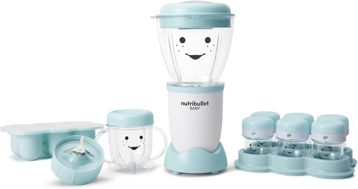 Premium NutriBullet Baby Food Maker System, 32 oz, Blue: Easy & Quick Nutrition