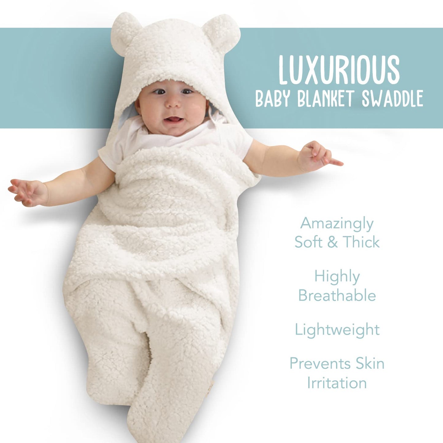 Best Seller: Premium Soft Baby Swaddle Wrap - Ideal for 0-6 Month Olds, Perfect Baby Shower Gift & Registry Must-Have