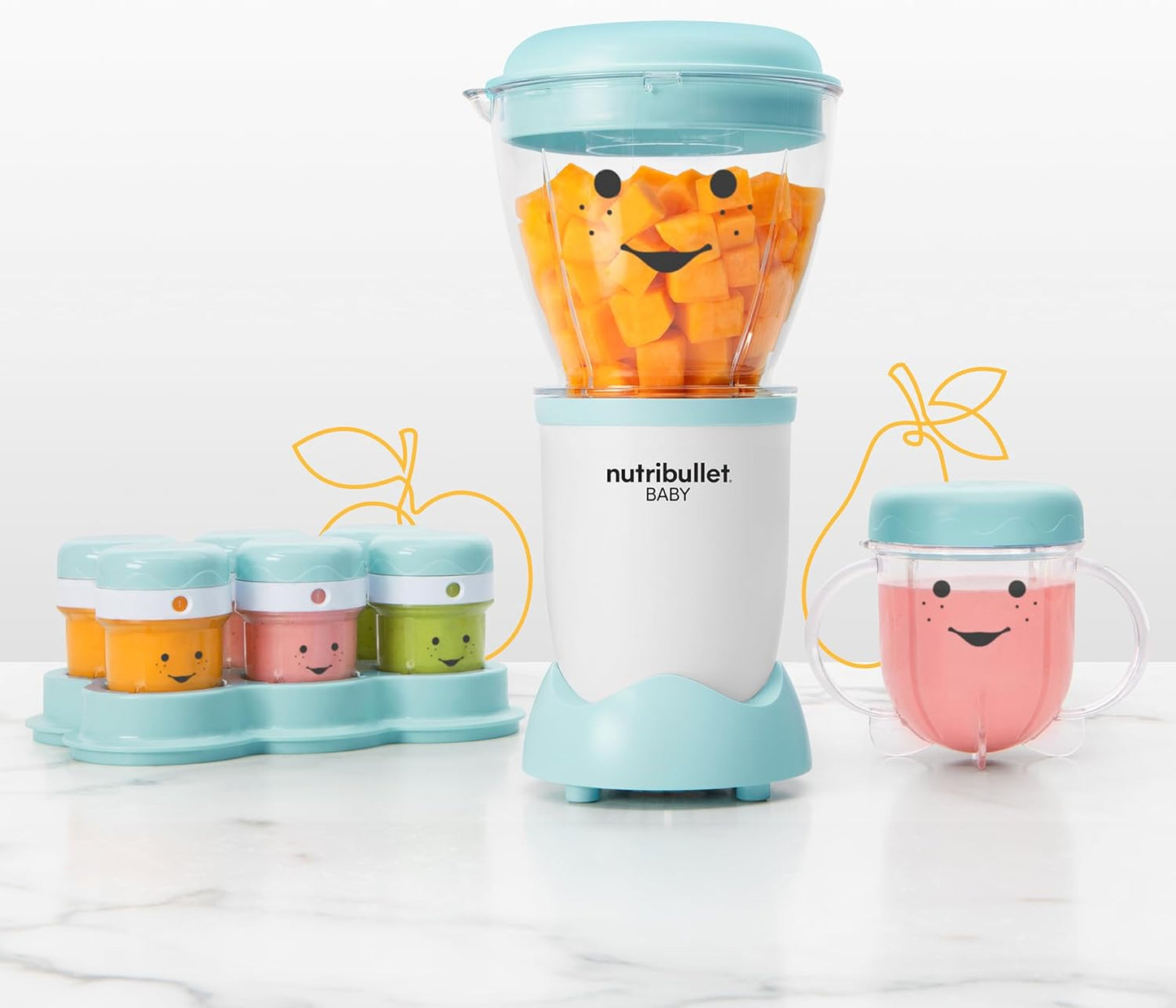 Premium NutriBullet Baby Food Maker System, 32 oz, Blue: Easy & Quick Nutrition