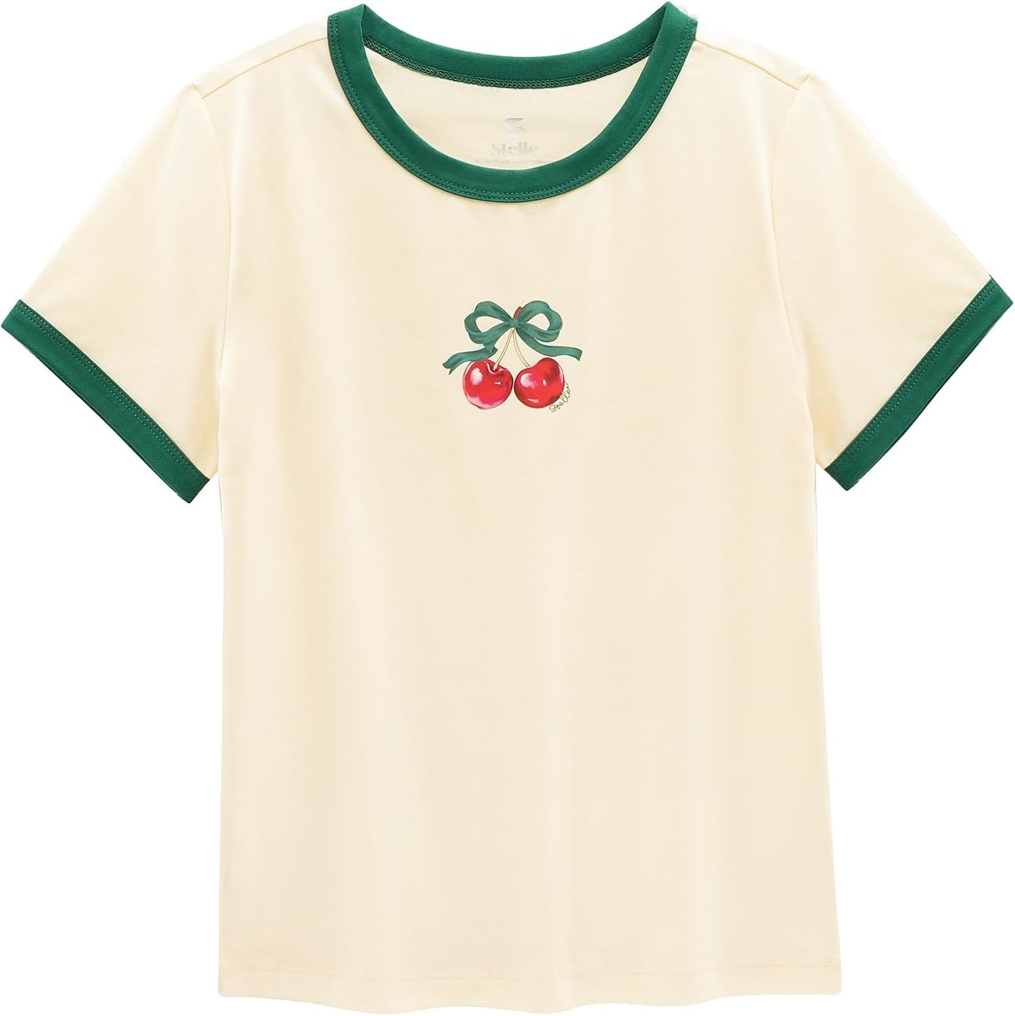 Stelle Girls Graphic Tees Short Sleeve Girls Shirts Cute Tops Crew Neck Casual Basic Summer T-Shirt for Kids Teen 4-15 Years