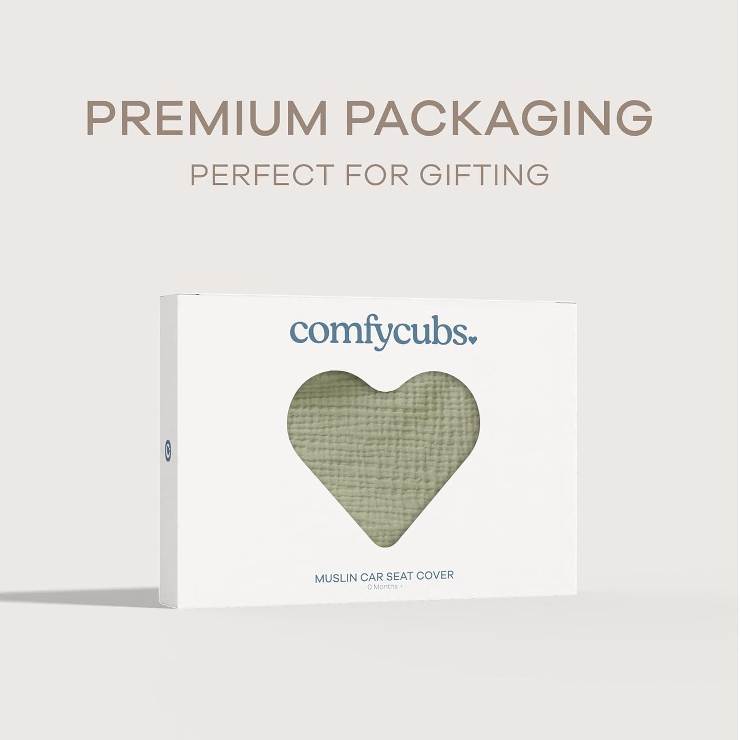 Best-Selling Premium Baby Car Seat Cover - Soft, Breathable Bamboo Rayon-Cotton Blend, Lightweight Canopy for Sun Protection & Insect Shield, Comfy Cubs