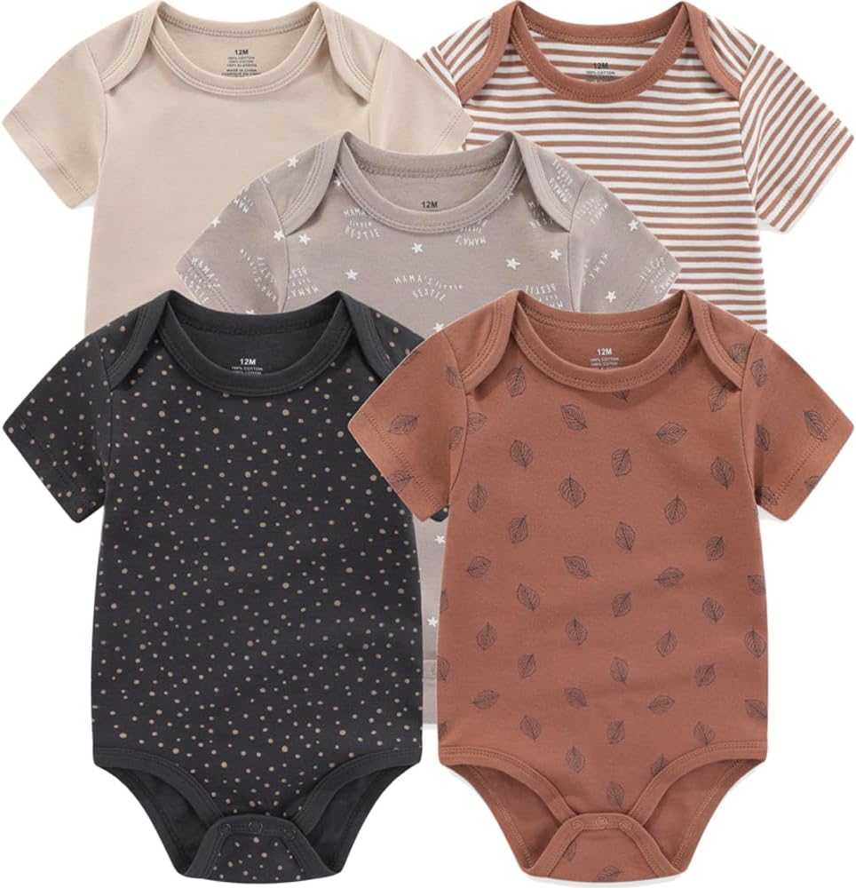Premium Baby Essentials Kit | 9-Piece Set of Rompers & Pants - Unisex Baby Shower Gift