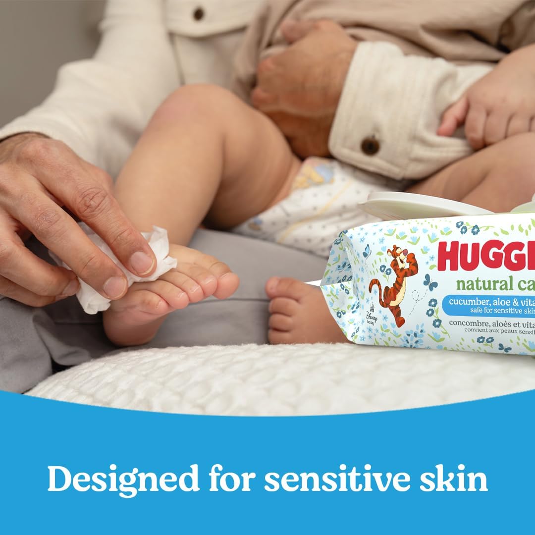 Best-Selling Huggies Natural Care Baby Wipes, 10 Freshness Sealed Packets (560 Total)