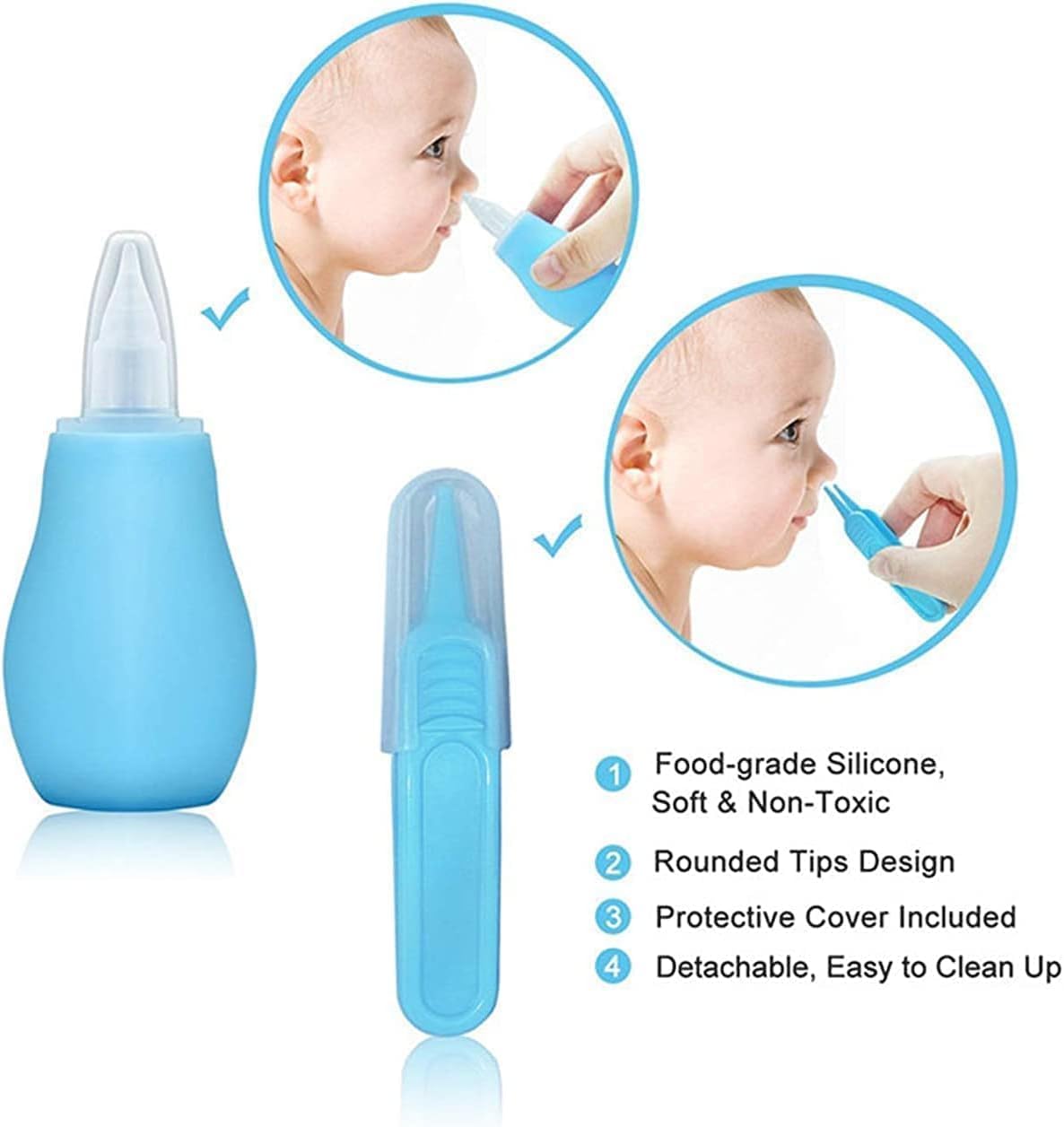 Premium Baby Care Kit: Safety Hairbrush, Trimmer, Nasal Aspirator | Essential Grooming Set for Newborn Girls & Boys