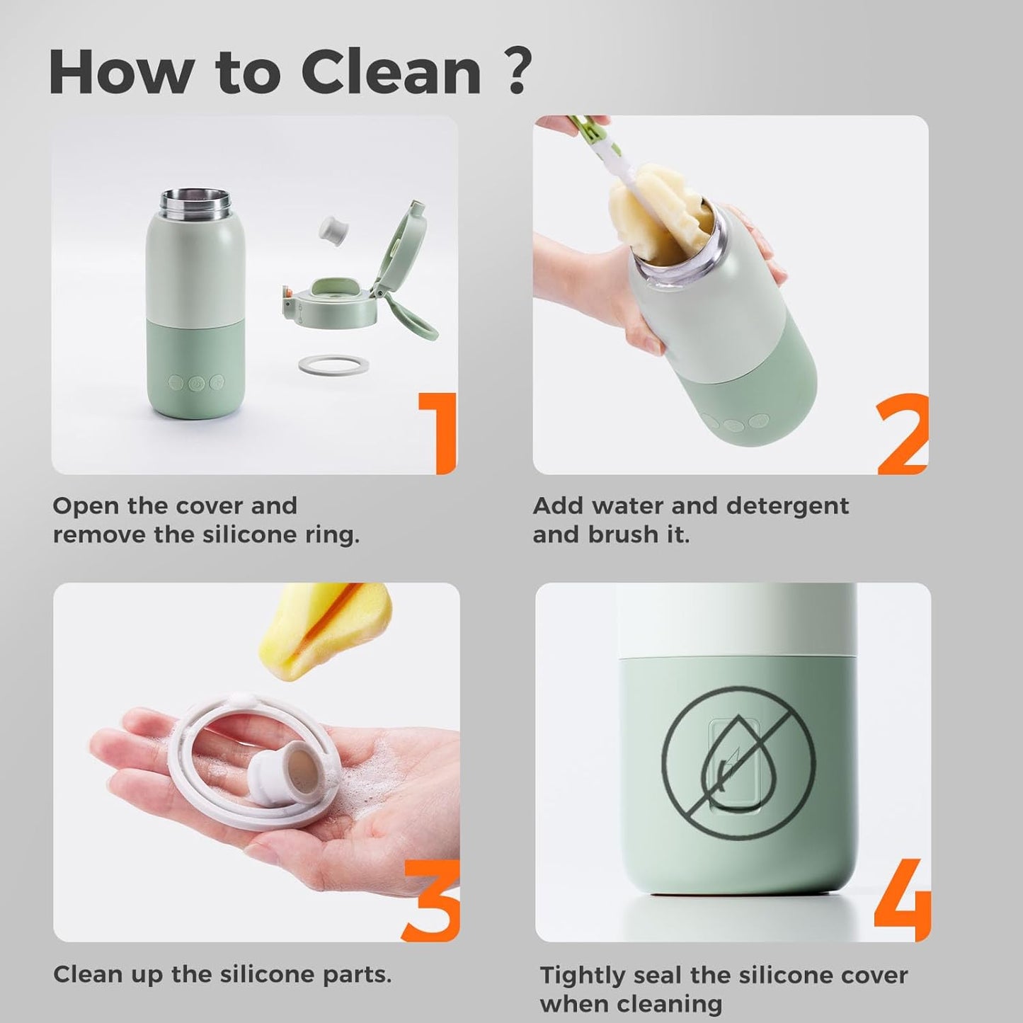 Best Portable Baby Bottle Warmer: Instant Milk Heat, 10 Oz Capacity, Quick Charge, Compatible with Breast Milk, Formula & Baby Vehicle Bottles