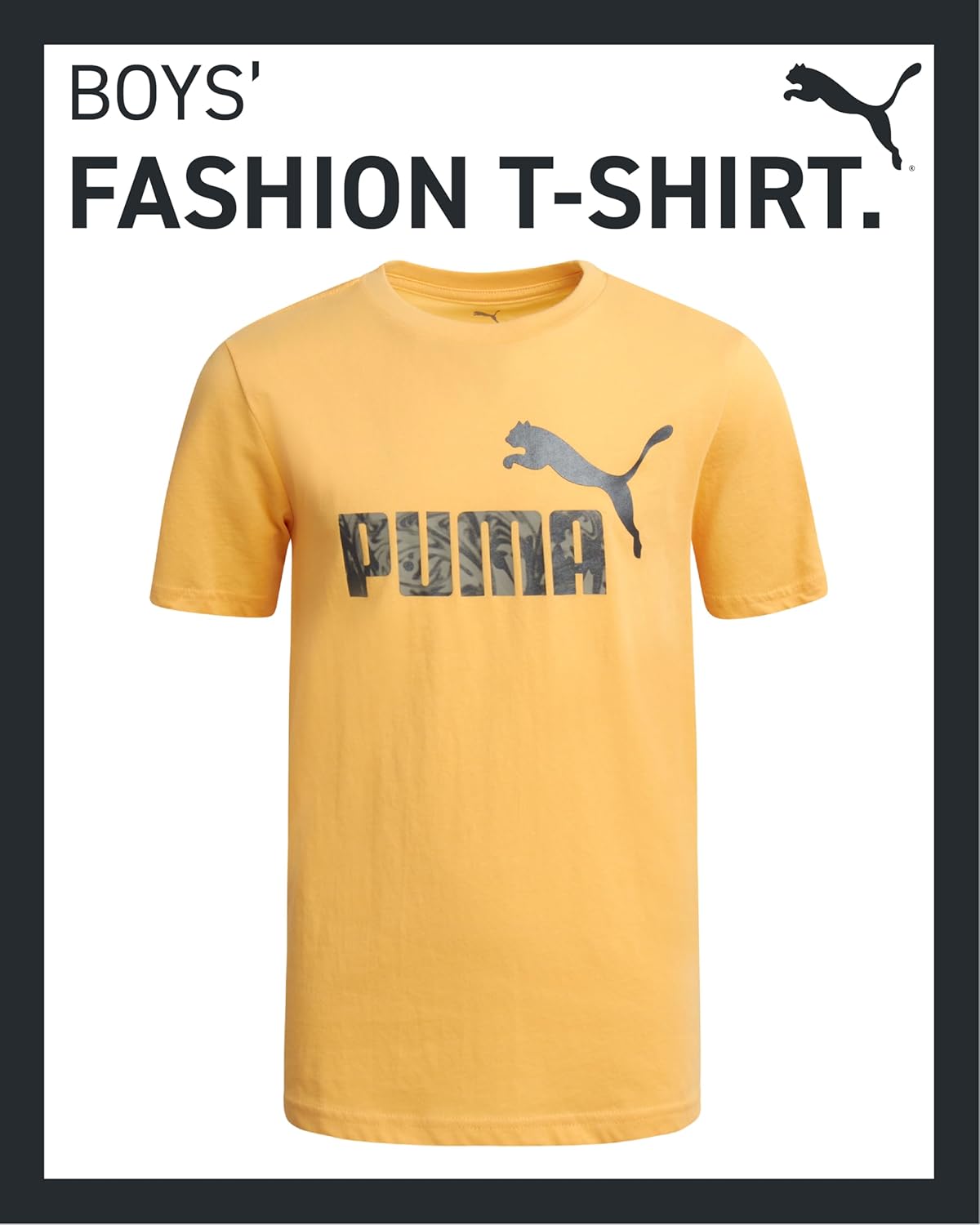 PUMA Boys T-Shirt - Cat Logo T-Shirt for Boys - Athletic Crewneck Short Sleeve Tee (S-XL)