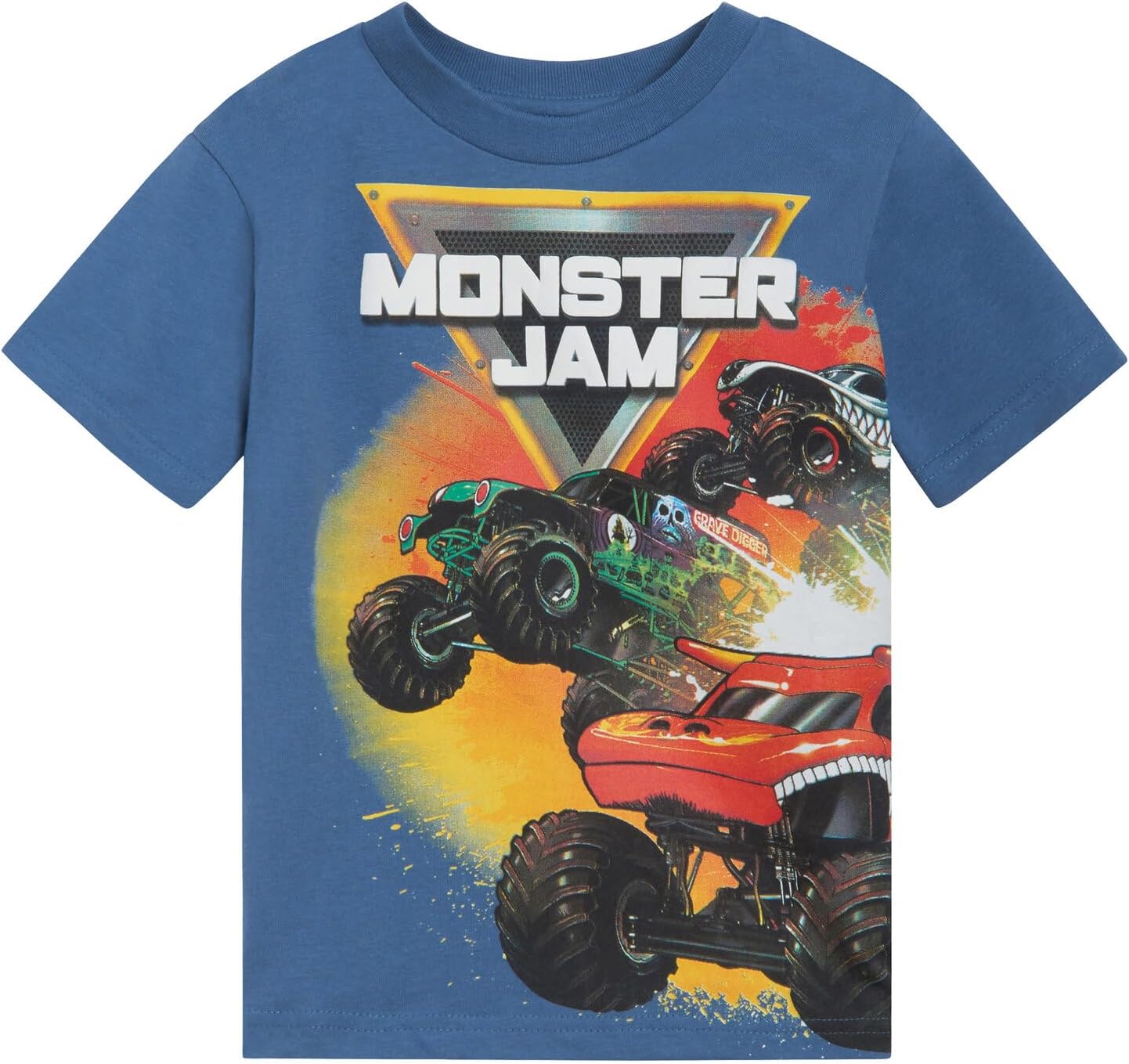 Monster Jam 3-Pack Kids' T-Shirts: Grave Digger, El Toro Loco, Monster Mutt