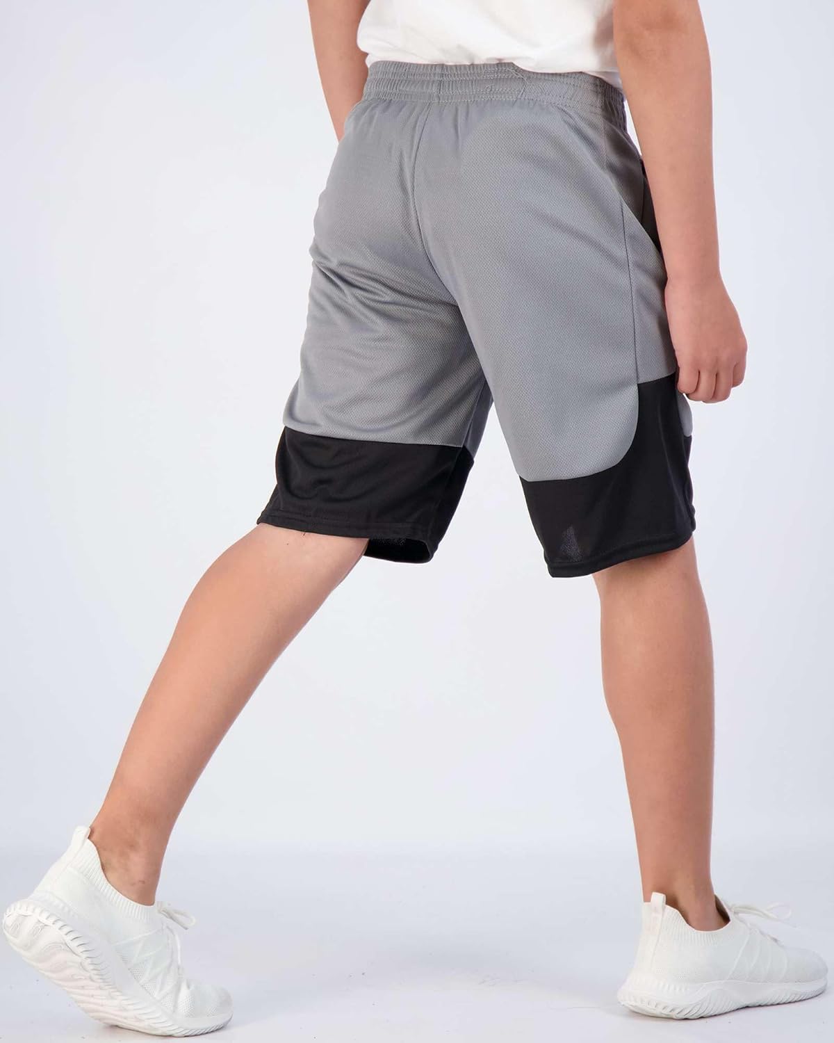 Kids' Real Essentials Basketball Shorts Set of 5 - Mesh, Elastic Waist, Side Pockets