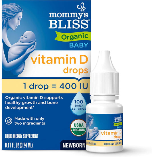 Premium Organic Vitamin D Drops for Moms | Best of Nature, 0.11 oz - Mommy's Bliss