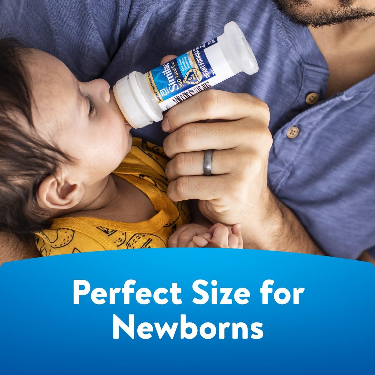 Similac 360 Total Care Formula: 5 HMO Prebiotics, Closest to Breast Milk, Non-GMO, 2 oz Bottle, Ready to Feed.