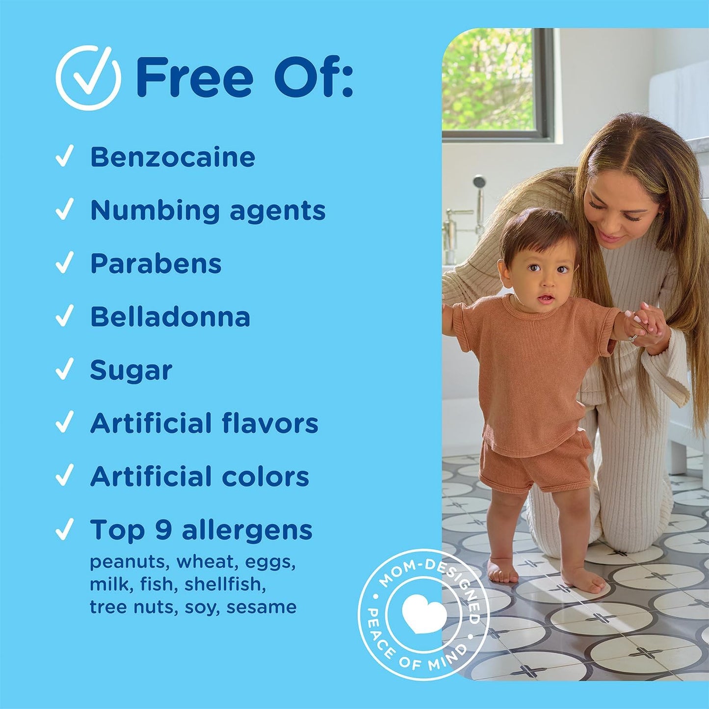 Organic Mommy's Bliss Gentle Teething Gel, Day & Night Relief, 0.53 oz x 2