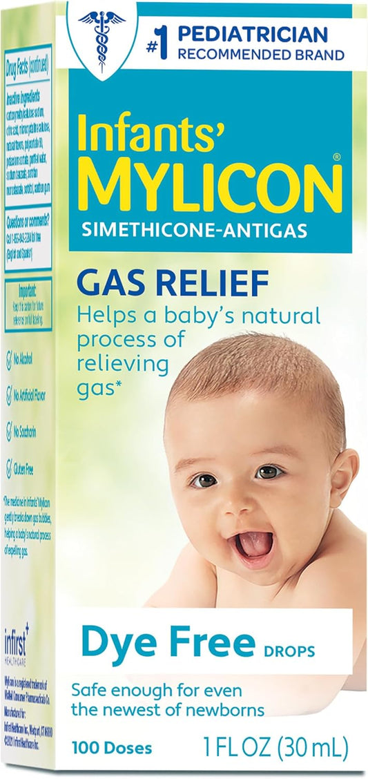 Mylicon Baby Drops for Gas Relief, Original Formula, No Specific Model, 1 fl oz (29.6 mL) Bottle.