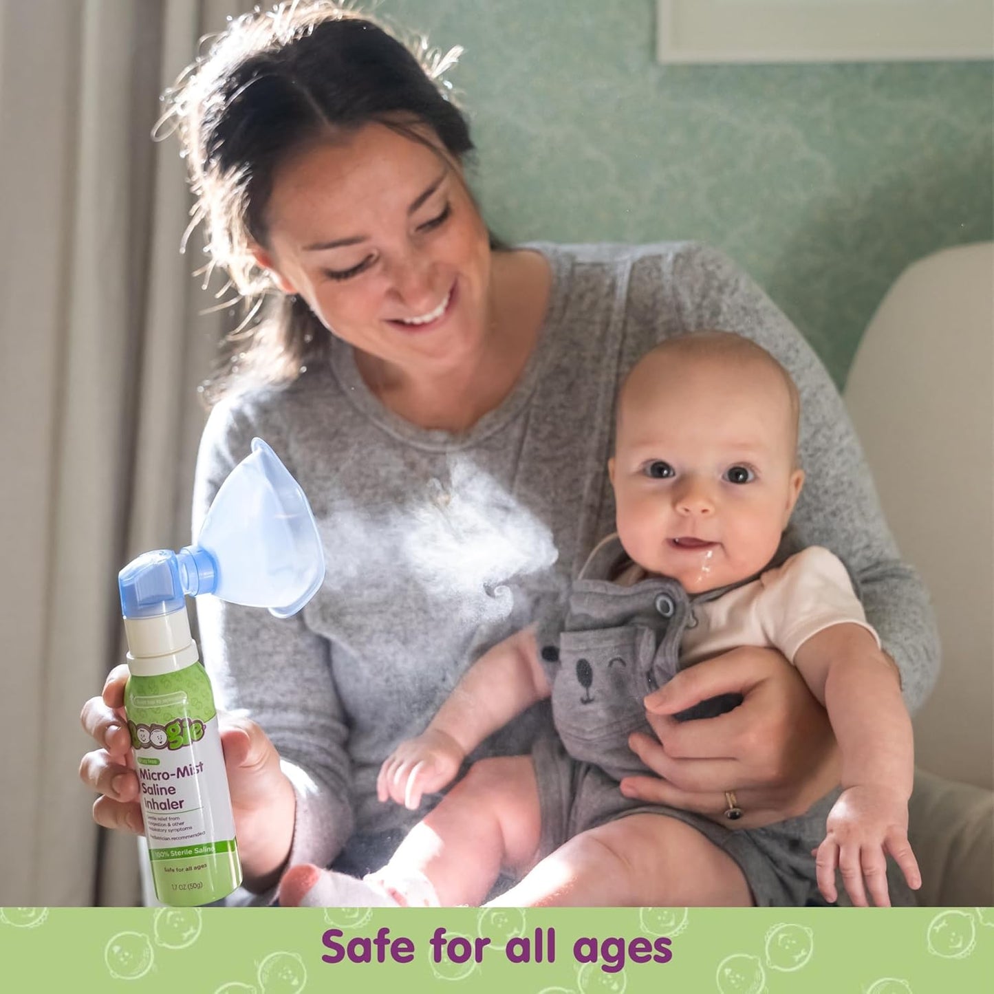 Pediatrician-Recommended Saline Micro-Mist Inhaler for Babies' Nasal Congestion Relief - Unscented, HSA/FSA Approved, 1.7 Oz (Single Pack)" 

*Compelling and specific, highlighting key features, benefits, and expert approval.*