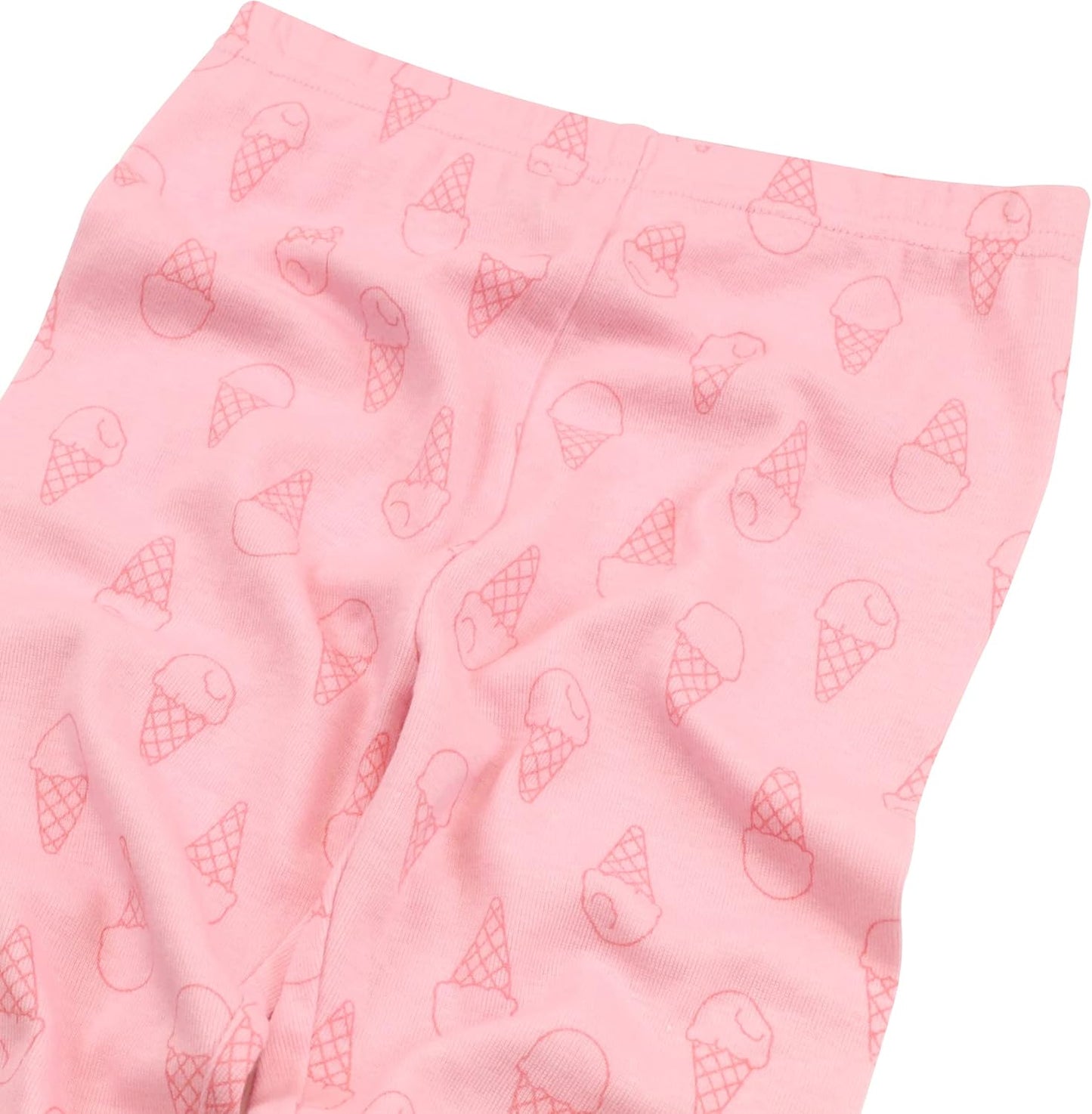 Girls' 4-Piece Snug-Fit Cotton Pajama Set, Soft & Cute for Kids