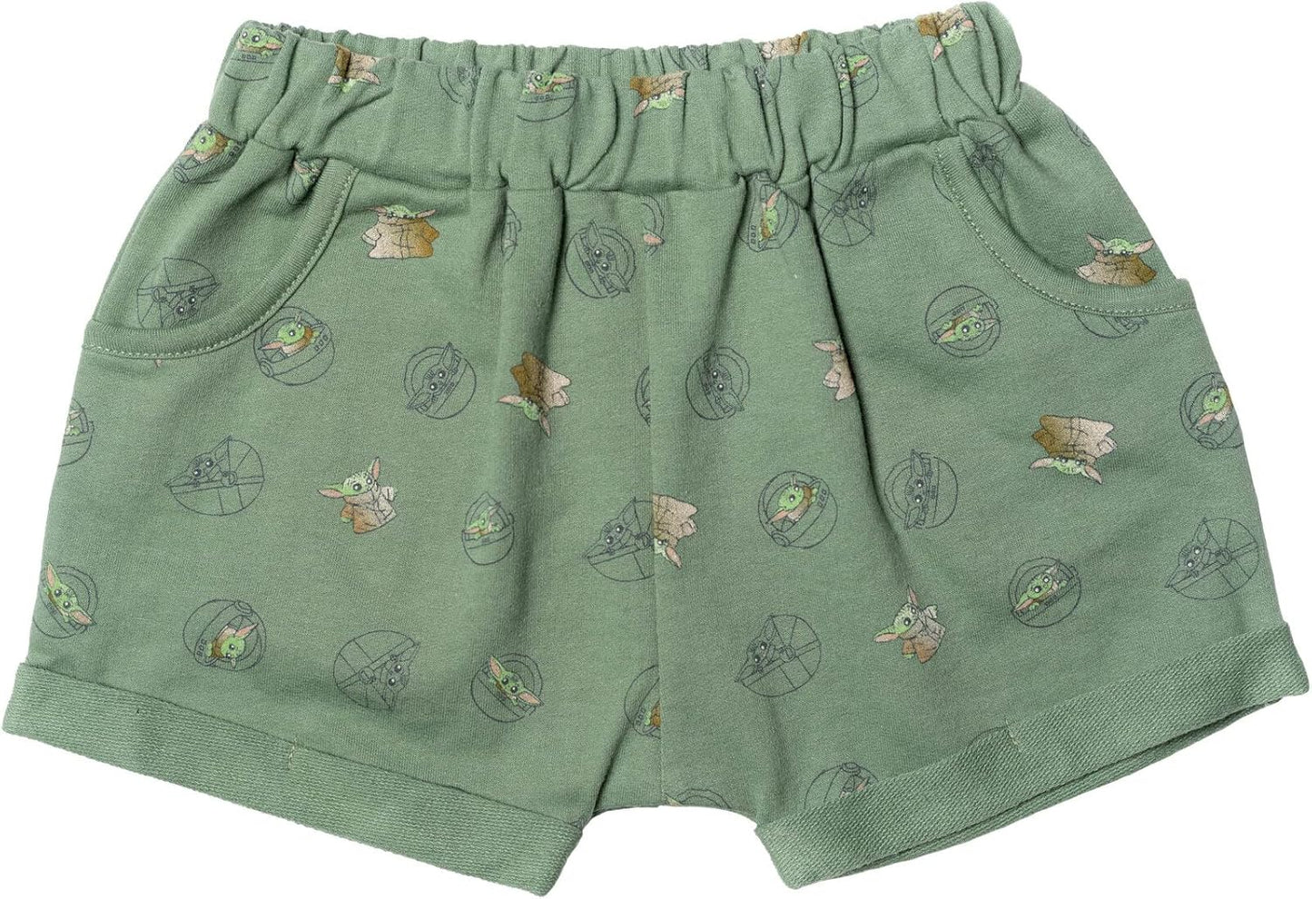 Best Value! Star Wars Mandalorian Kid's Set: French Terry Tee & Shorts