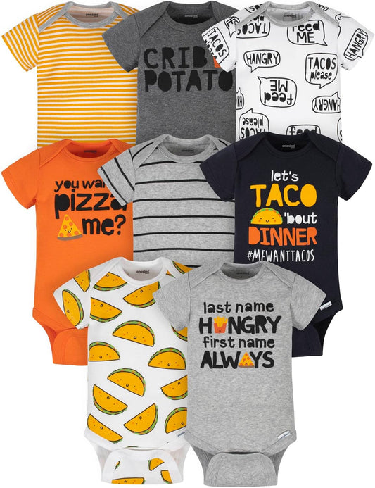 Onesies Brand baby-boys 8-pack Short Sleeve Mix & Match Bodysuits