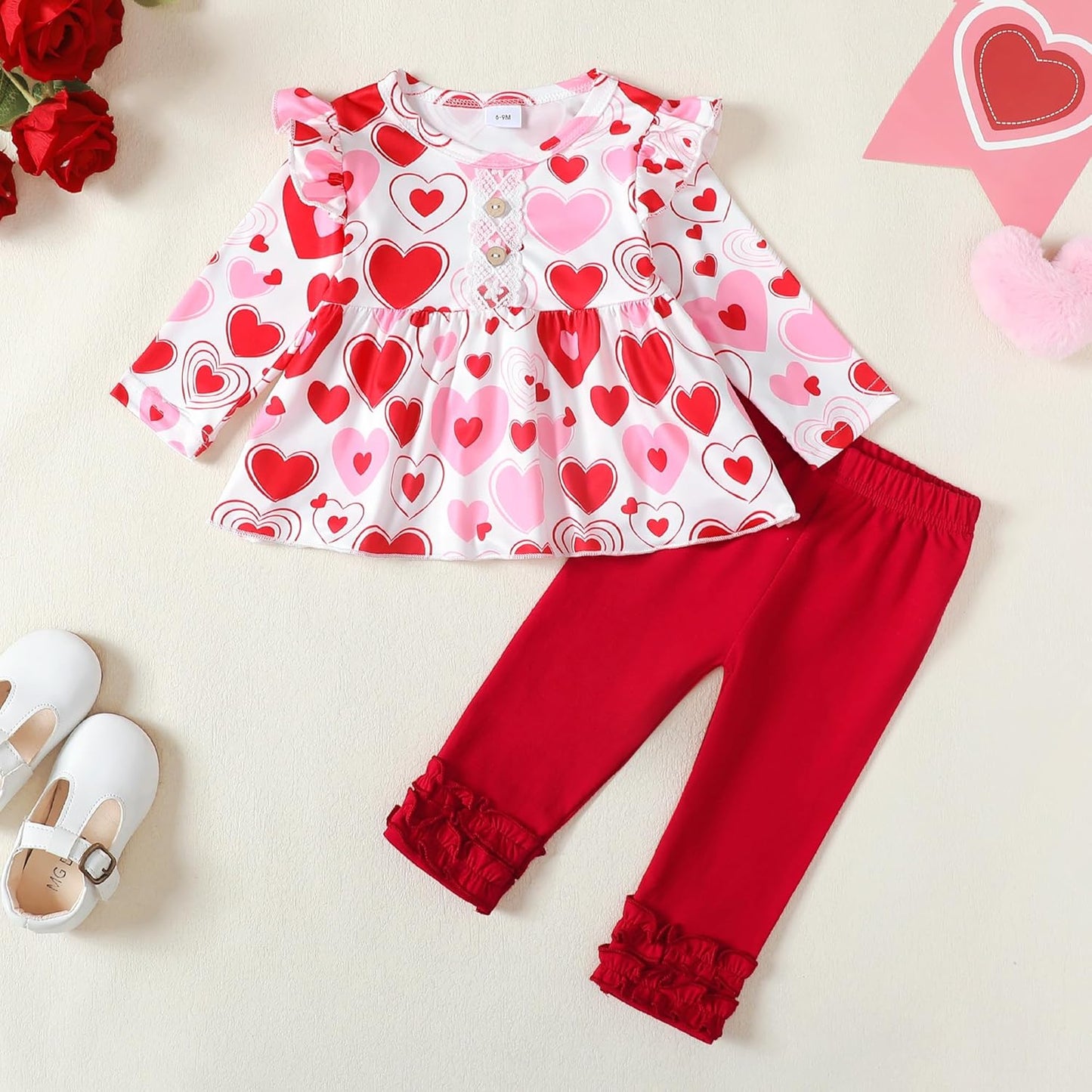 Baby Girl Clothes Toddler Girl Outfits Ruffle Shirt Pants Cute Infant Outfit Set Baby Girl Fall Winter Clothes