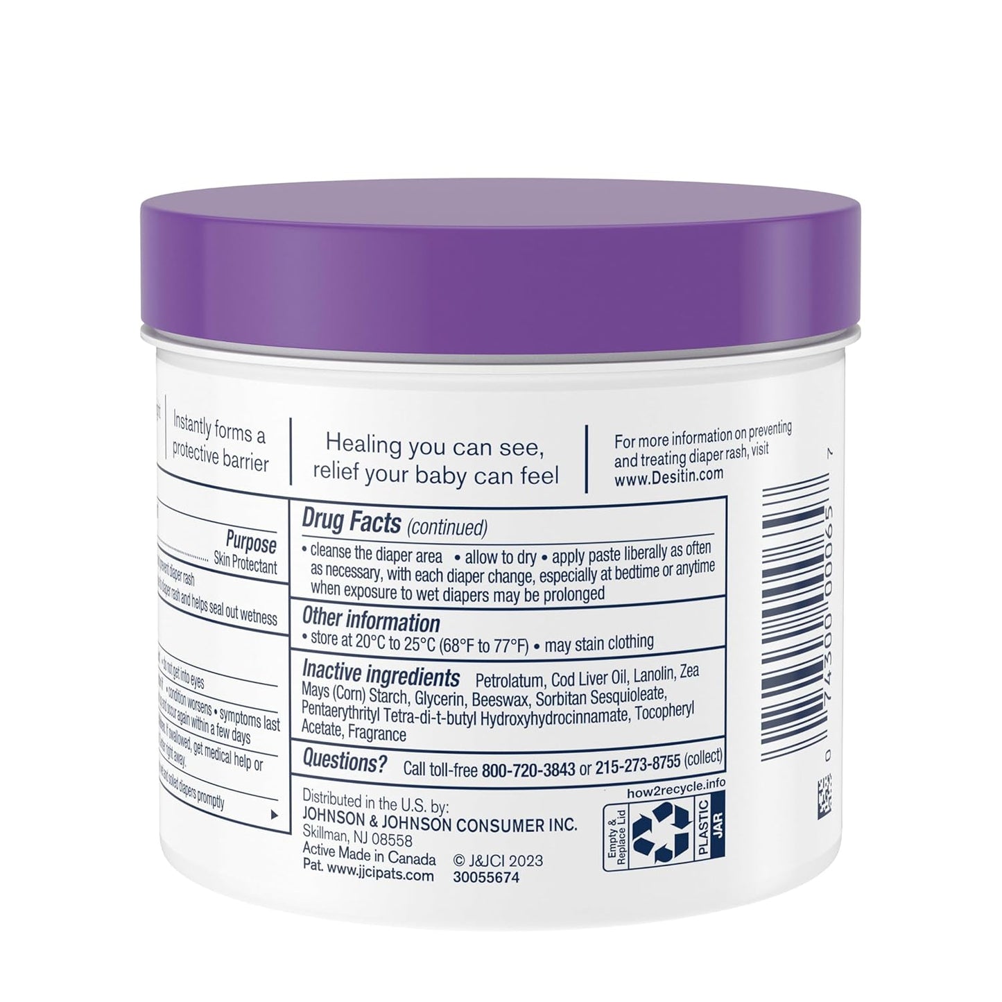 Max Strength Desitin Diaper Rash Cream, Purple, 1 oz (J&J048975) - Trusted Relief for Sensitive Skin