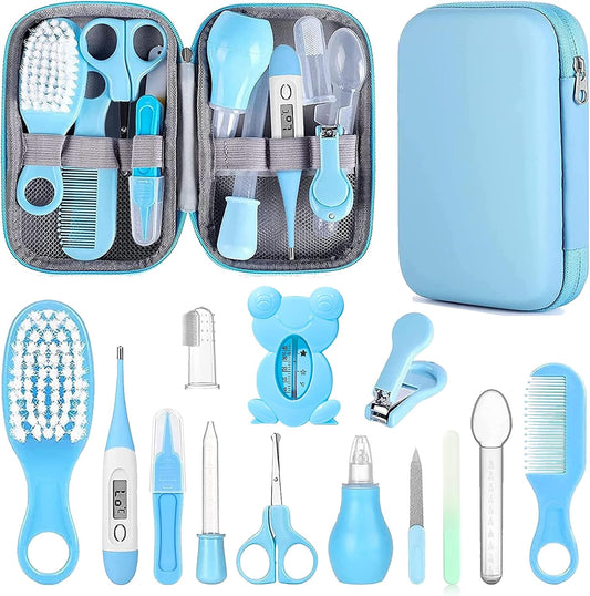 Premium Baby Care Kit: Safety Hairbrush, Trimmer, Nasal Aspirator | Essential Grooming Set for Newborn Girls & Boys