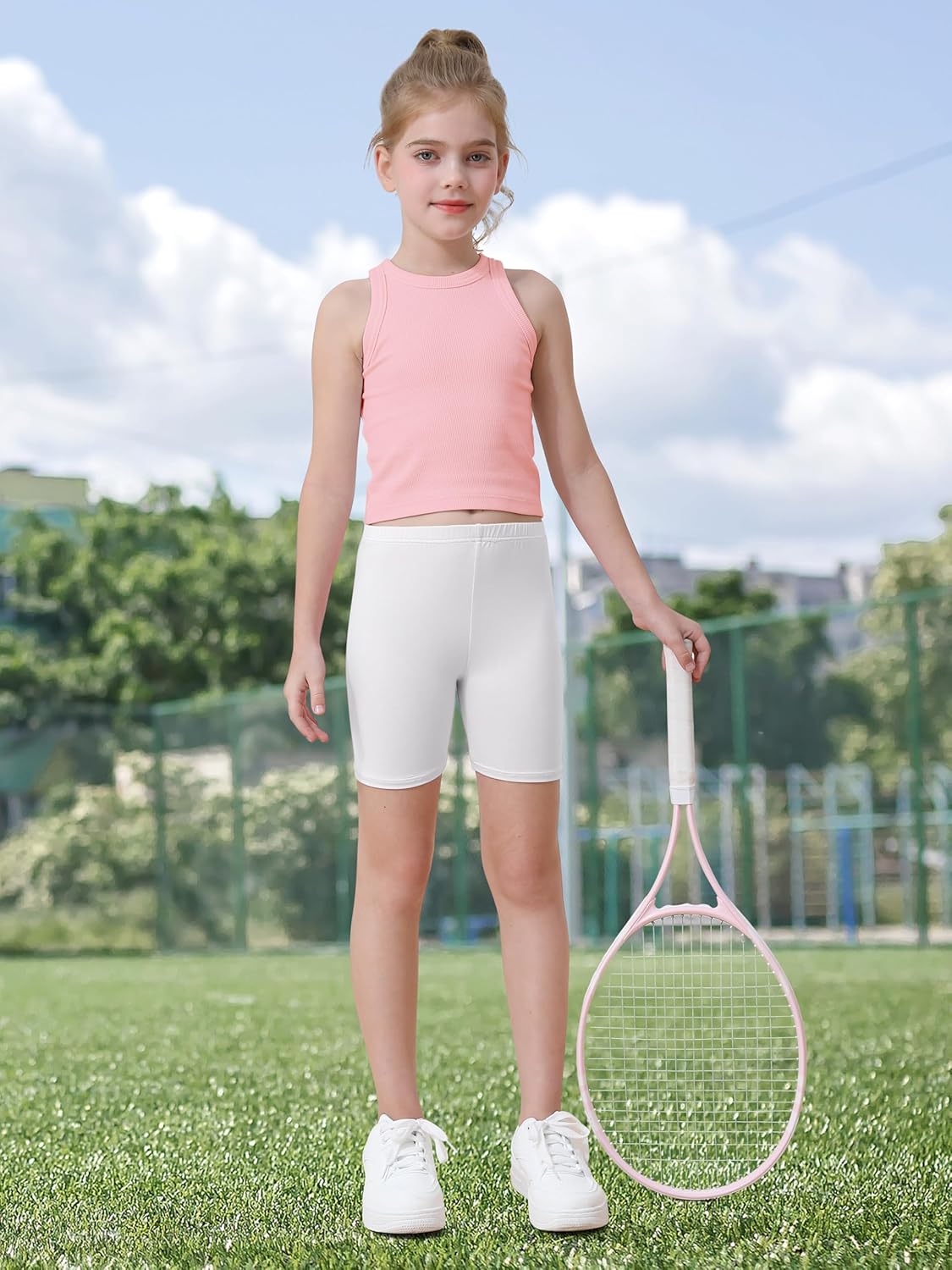 Girls' 6-Pack Cycling Shorts Set, Summer Clothing, Vibrant Multicolor