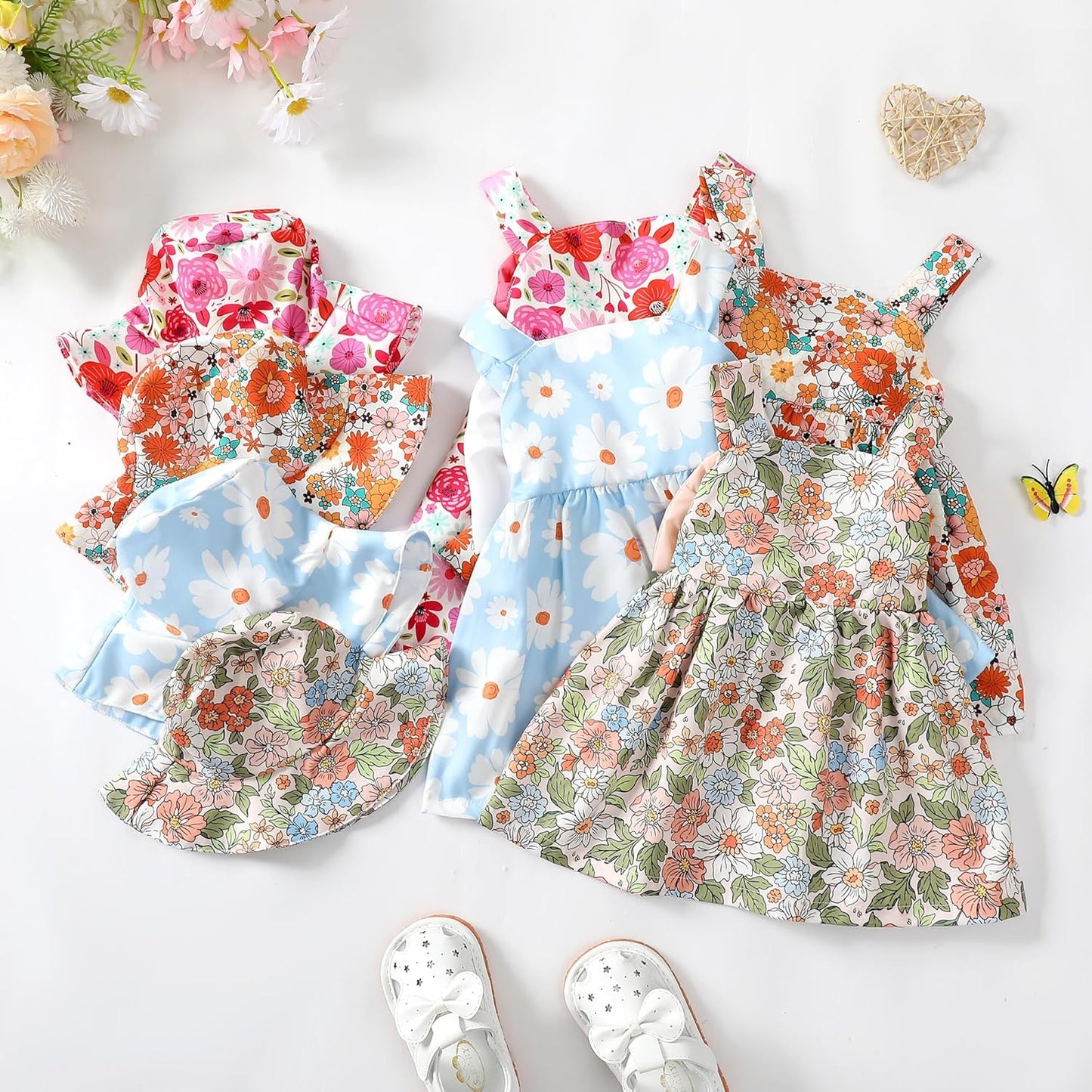 Newborn Infant Baby Girl Dress Toddler Girl Clothes Halter Backless Sleeveless Flower Sundress Summer Dresses for Girl