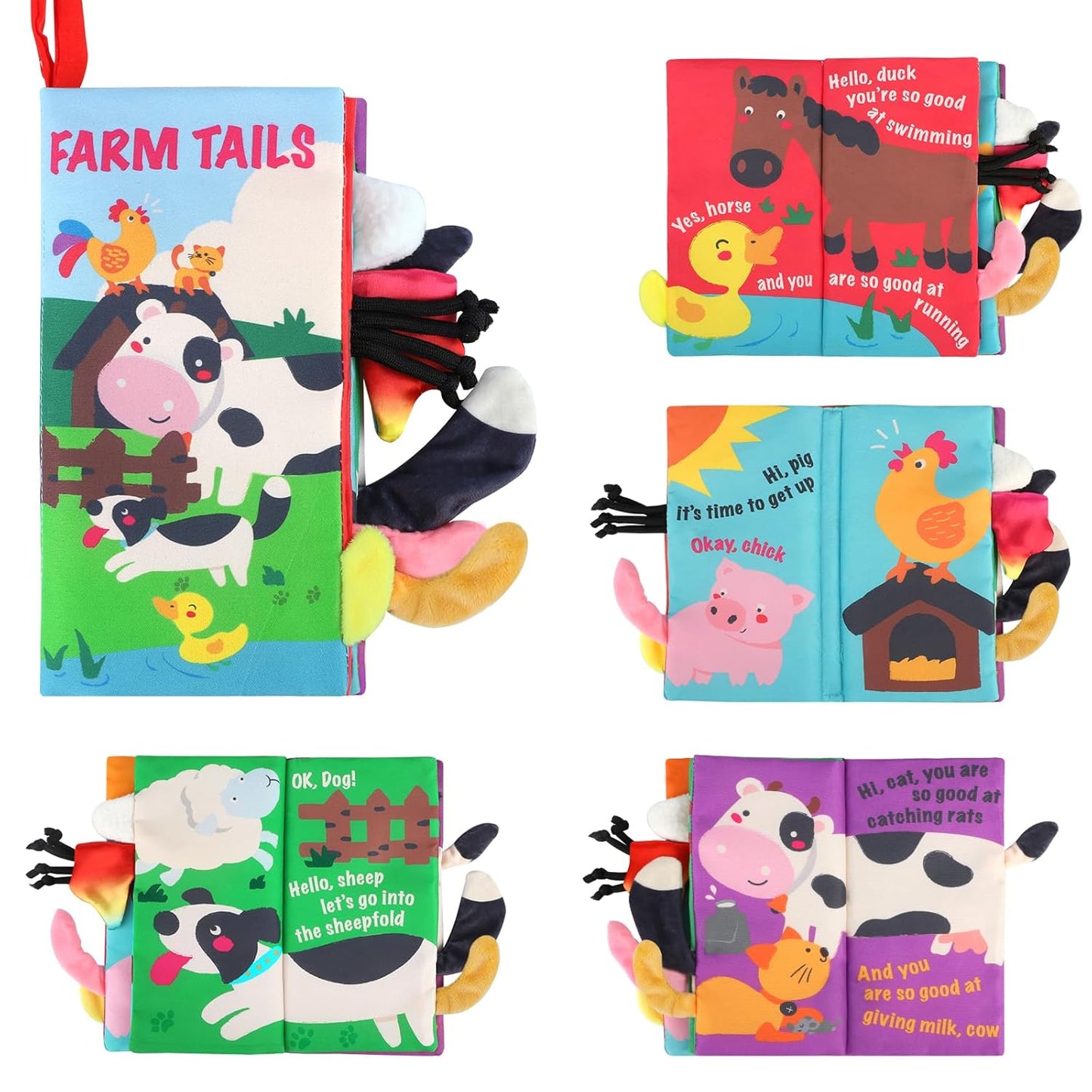 Best-Selling Beiens Baby Books: Interactive Sensory Teething Toy & Early Development for Strollers - Tactile Edition