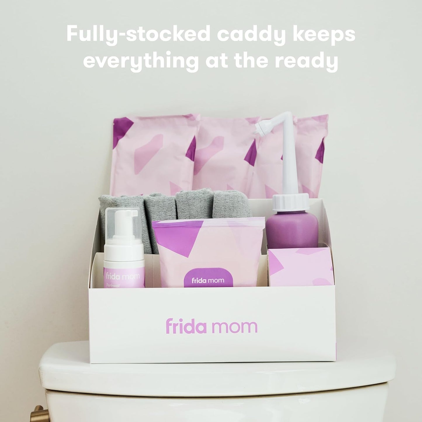 Frida Mom's Premium 15-Piece Baby Shower Gift Set: Breastfeeding Essentials Bundle - Bottle, Nursing Gown, Disposable Underwear, Cooling Pads, Reusable Pads, Perineal Foam