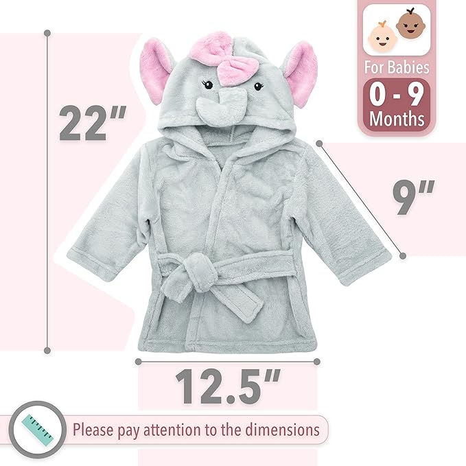 Best Plush Animal Hooded Baby Bathrobe - Hudson Baby Unisex