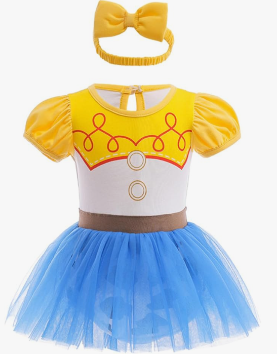 Princess Costumes Bodysuit Outfit for Baby Infant Romper Jumpsuit with Headband