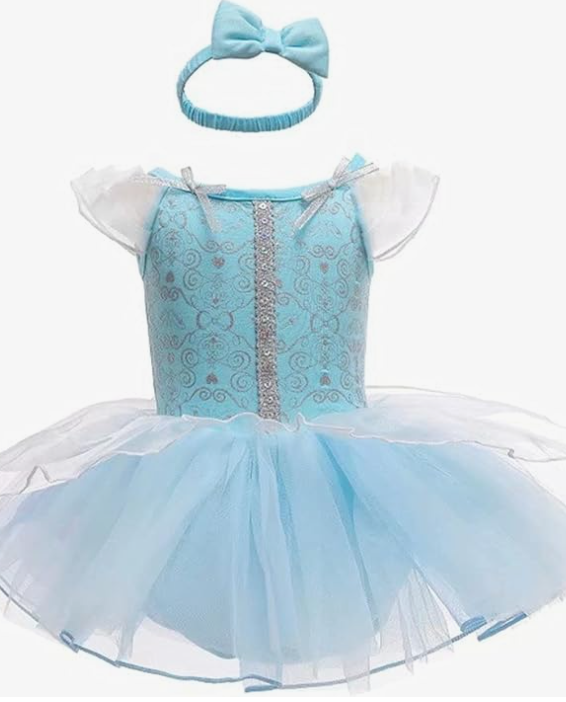 Princess Costumes Bodysuit Outfit for Baby Infant Romper Jumpsuit with Headband