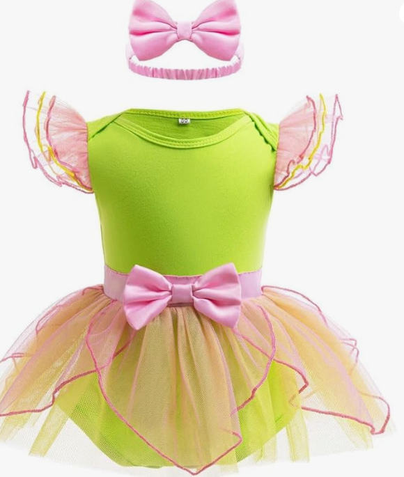 Princess Costumes Bodysuit Outfit for Baby Infant Romper Jumpsuit with Headband