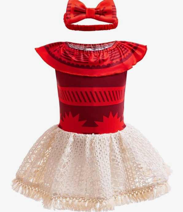 Princess Costumes Bodysuit Outfit for Baby Infant Romper Jumpsuit with Headband