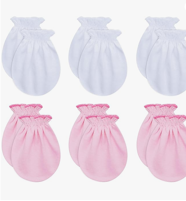 Premium Cotton Scratch-Resistant Hats for Newborns - RATIVE Brand, 0-6 Months