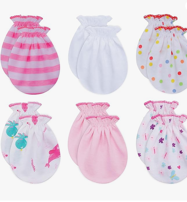 Premium Cotton Scratch-Resistant Hats for Newborns - RATIVE Brand, 0-6 Months