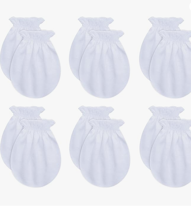 Premium Cotton Scratch-Resistant Hats for Newborns - RATIVE Brand, 0-6 Months