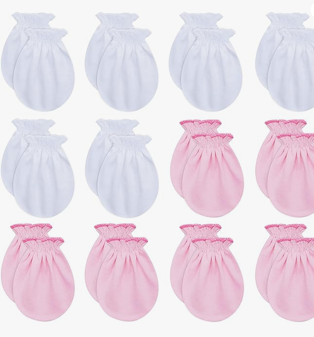 Premium Cotton Scratch-Resistant Hats for Newborns - RATIVE Brand, 0-6 Months