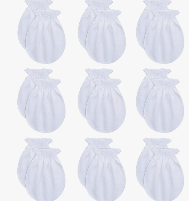 Premium Cotton Scratch-Resistant Hats for Newborns - RATIVE Brand, 0-6 Months