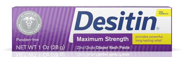 Max Strength Desitin Diaper Rash Cream, Purple, 1 oz (J&J048975) - Trusted Relief for Sensitive Skin